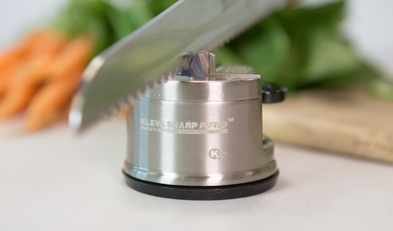 Kleva Sharp Pro Kitchen Gadget Sharpens Knives Razor Sharp in Seconds